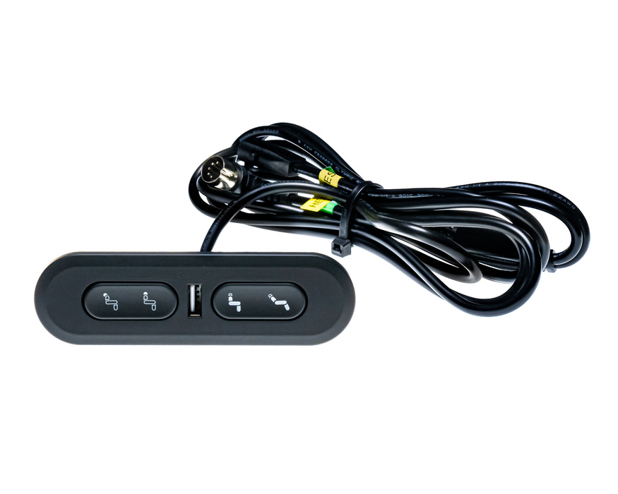 Modèle RMT : WPS4C10037(L) (gauche) 23300134X000 Interrupteur, commande manuelle, 4 boutons, avec USB - Pièce de rechange pour fauteuil inclinable électrique