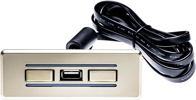 buttons with cable and a usb port in the middle .