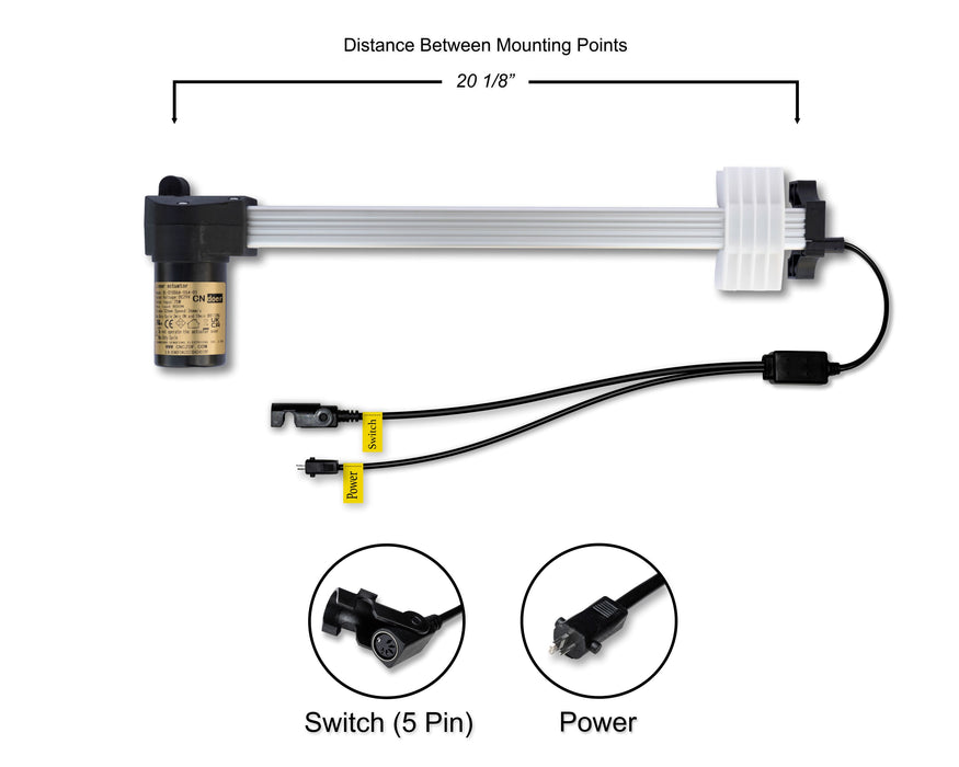 CNDOER - Motor Replacement Model DL-D1006A-054-01 Linear Actuator for Sofa, Recliner, Lift Chair, Couch, Massage, Seat, Bed