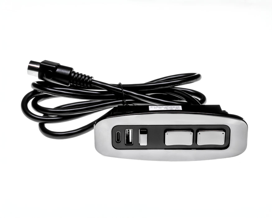 OKIN Model: FS.12.05.01 Switch, Hand Controller, 5 Buttons, with USB and USB C - Replacement Part for Electric Recliner