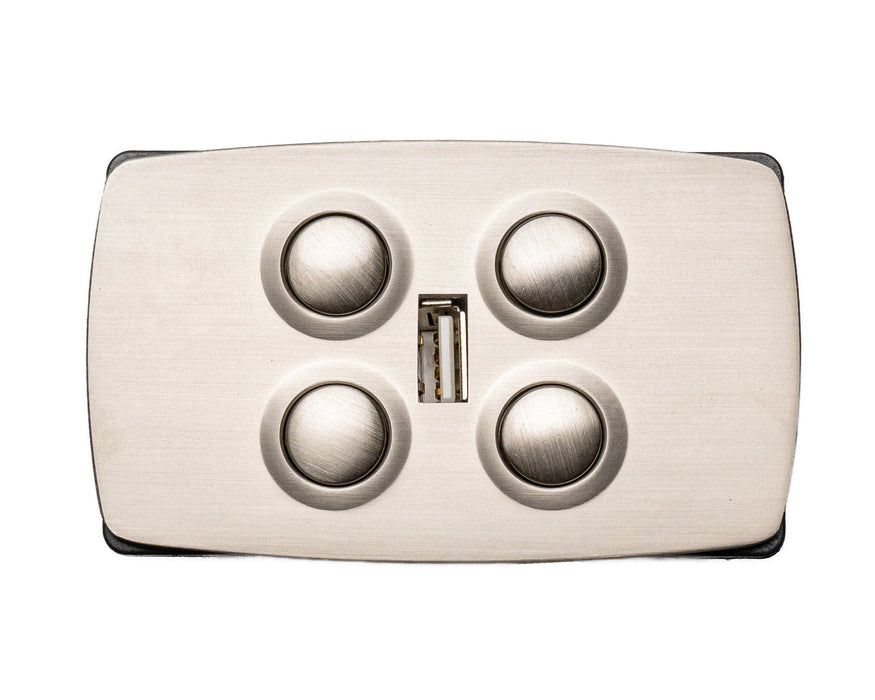 MULIN ELECTRIC - Switch Model: MLSK15-C3-L Hand Controller 4 Buttons USB-A Replacement Part for Electric Recliner