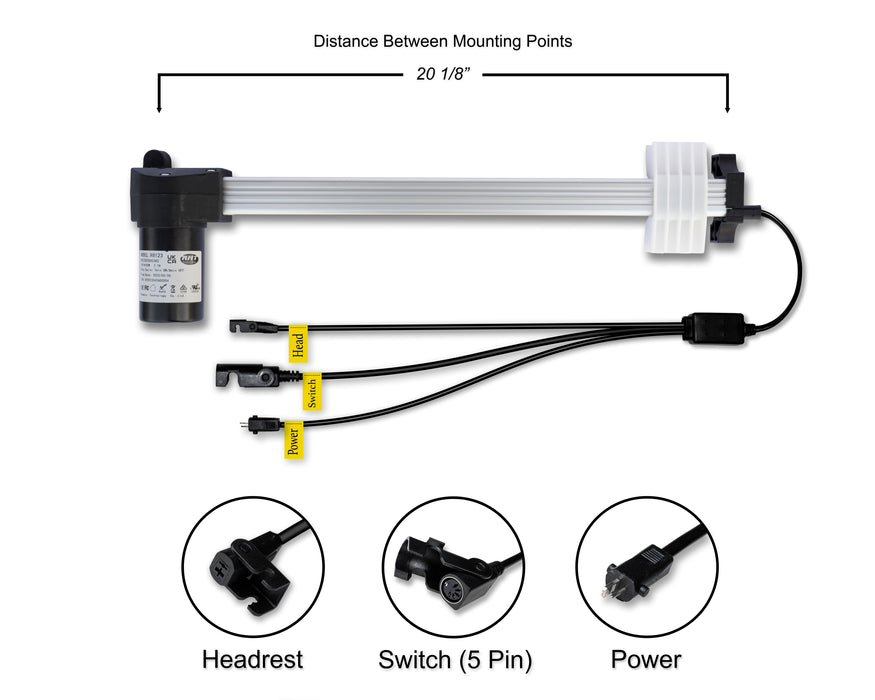 RMT - Motor Replacement Model R812302S40343 Linear Actuator for Sofa, Recliner, Lift Chair, Couch, Massage, Seat, Bed