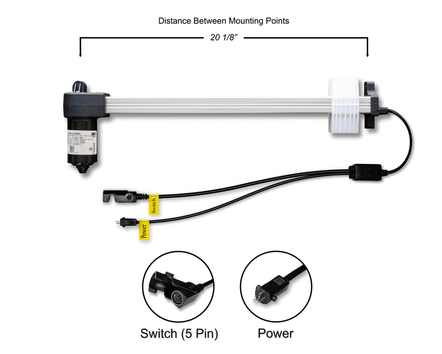 Sterling - Actionneur linéaire de remplacement de moteur modèle SMT12-01-137-333(13B) pour canapé, fauteuil inclinable, fauteuil élévateur, divan, massage, siège, lit