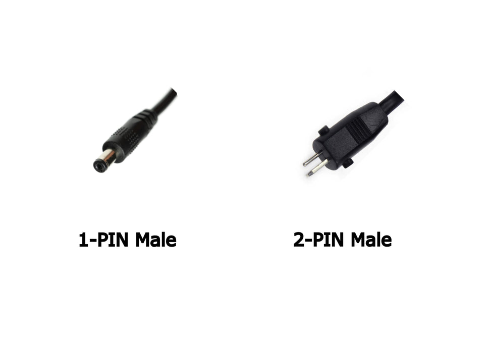 CIAR 1-pin to 2-Pin Male Converter Cable Cord (CIAR Battery only) Model: OMD-CONVERTOR-002 for Sofa, Recliner, Lift Chair, Couch