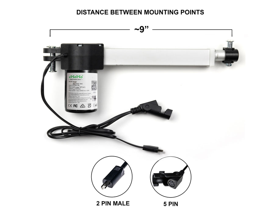 EMOMO - Motor Replacement Model: 3MLE240-90E Actuator for Sofa, Recliner, Lift Chair, Couch, Massage, Seat, Bed