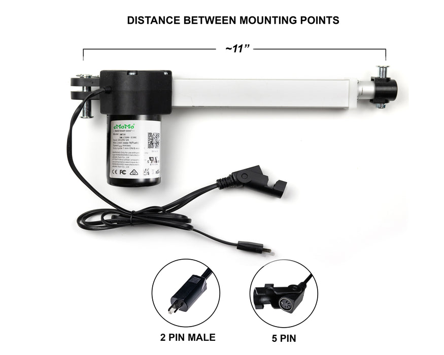 EMOMO - Motor Replacement Model: 3MLE300-139E Linear Actuator for Sofa, Recliner, Lift Chair, Couch, Massage, Seat, Bed