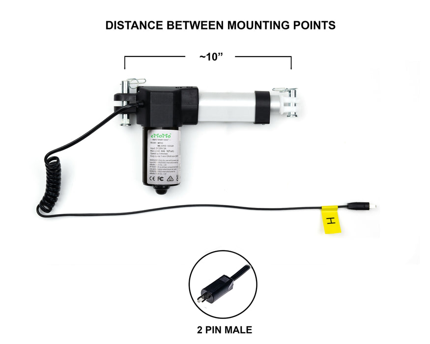EMOMO - Motor Replacement Model: 3MLS265-115ZB Linear Actuator for Sofa, Recliner, Lift Chair, Couch, Massage, Seat, Bed