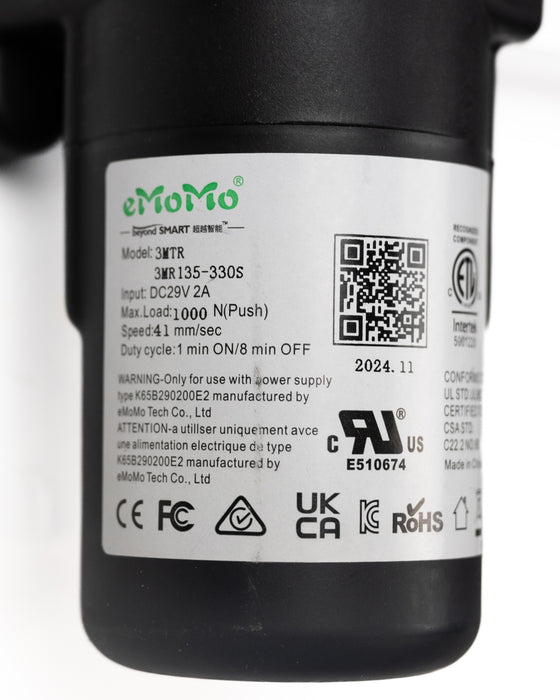 EMOMO - Motor Replacement Model: 3MR135-330S Linear Actuator for Sofa, Recliner, Lift Chair, Couch, Massage, Seat, Bed