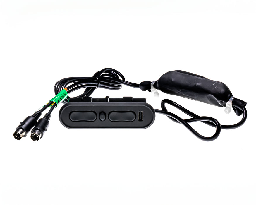 RAFFEL Model: CTR UR2 49 BR VER A (4409) Black Switch, Hand Controller, 5 Buttons, with USB - Replacement Part for Electric Recliner