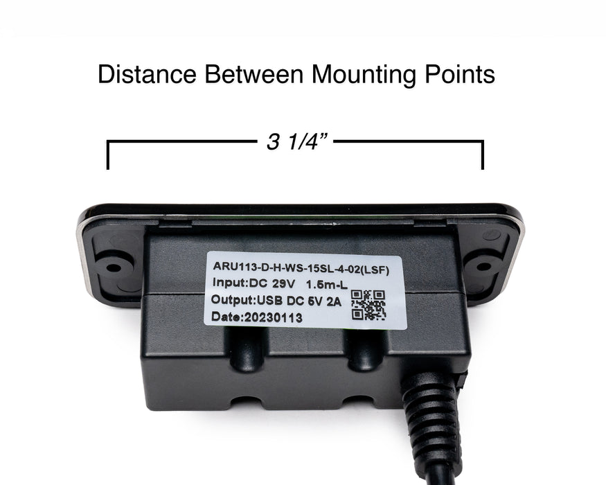 MULIN ELECTRIC - Switch Model: ARU113-D-H-WS-15SL-4-02-LSF Hand Controller 5 Buttons USB-A Replacement Part for Electric Recliner