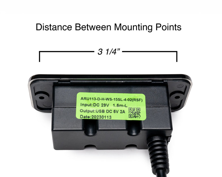MULIN ELECTRIC - Switch Model: ARU113-D-H-WS-15SL-4-02-RSF Hand Controller 5 Buttons USB-A Replacement Part for Electric Recliner