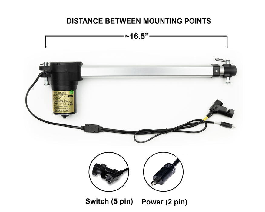 CNDOER - Motor Replacement Model: DL-DT2008A-054-06 Linear Actuator for Sofa, Recliner, Lift Chair, Couch, Massage, Seat, Bed