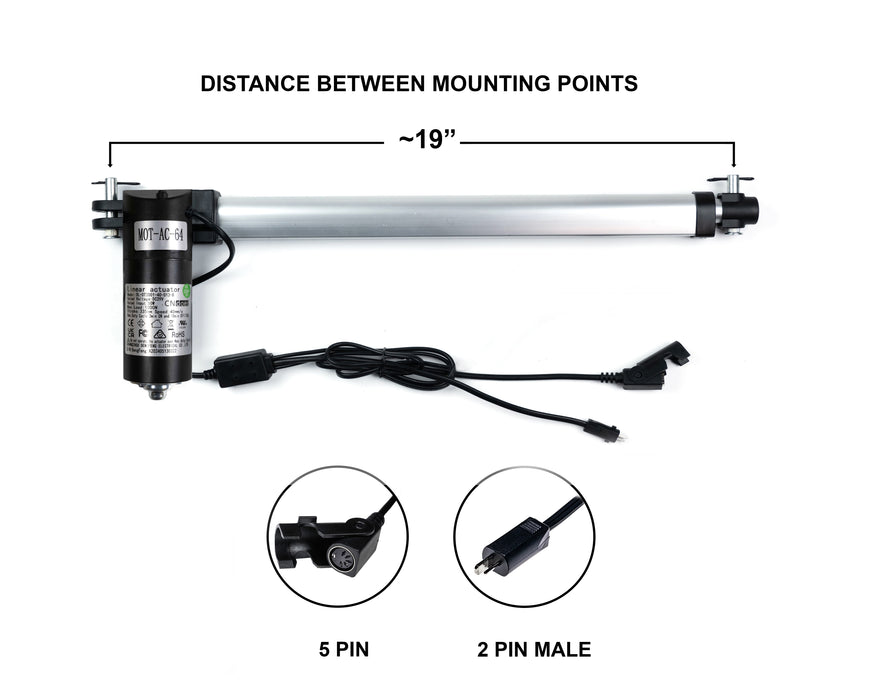 CNDOER - Motor Replacement Model: DL-DT3001-40-013-B Actuator for Sofa, Recliner, Lift Chair, Couch, Massage, Seat, Bed
