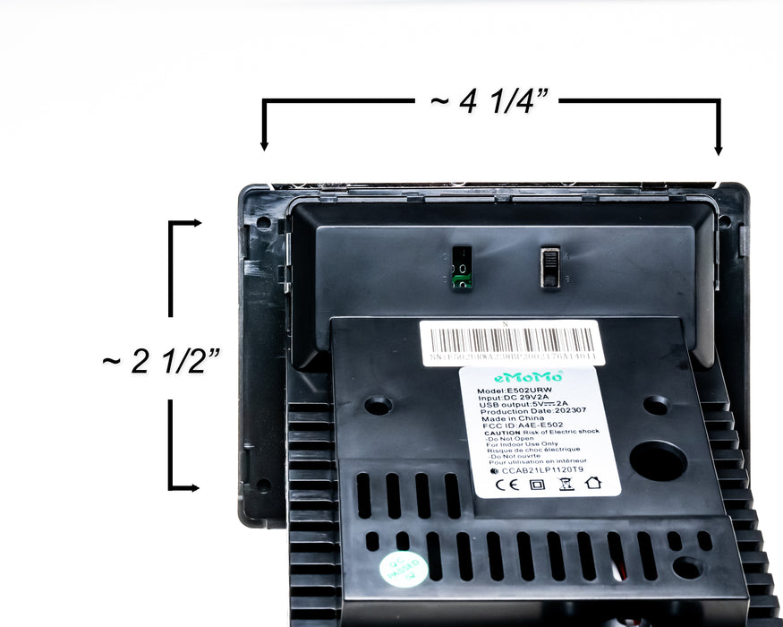 EMOMO Model: E502URRW & E502URRWB Switch, Hand Controller, 4 Buttons, with USB & Wireless Charger Dock - Replacement Part for Electric Recliner, opposite side of E502URRWN