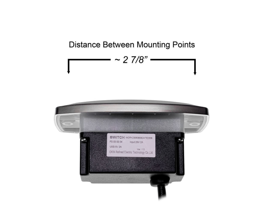 OKIN Model: FS.03.02.04 Switch, Hand Controller, 2 Buttons, with USB and USB C - Replacement Part for Electric Recliner