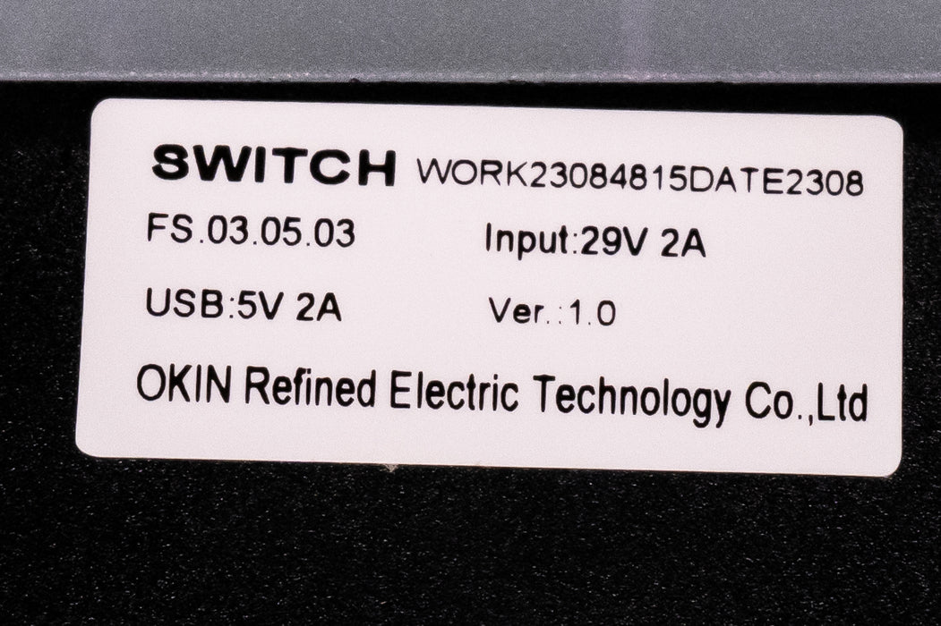 OKIN Model: FS.03.05.03 Switch, Hand Controller, 3 Buttons, with USB and USB C - Replacement Part for Electric Recliner