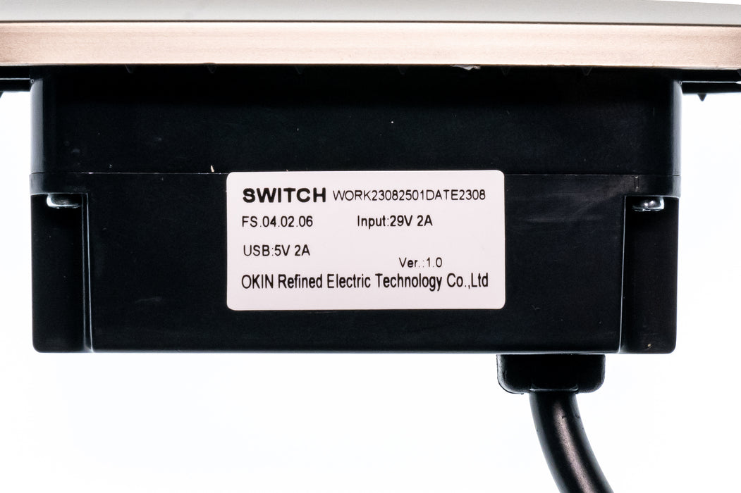 OKIN Model: FS.04.02.06 Switch, Hand Controller, 2 Buttons, with USB and USB C - Replacement Part for Electric Recliner