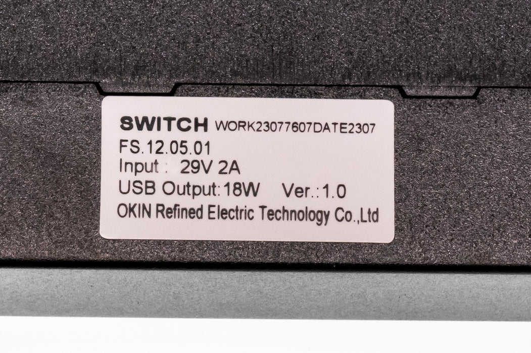 OKIN Model: FS.12.05.01 Switch, Hand Controller, 5 Buttons, with USB and USB C - Replacement Part for Electric Recliner