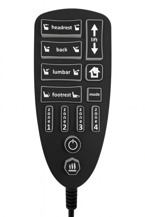 RAFFEL - Remote Switch Model: HC 4HR3B 04 BR Hand Controller 18 Buttons Replacement Part for Electric Recliner