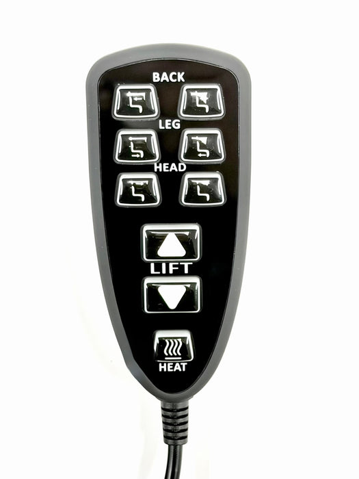 RAFFEL - Remote Switch Model: HC HR3B 01 Hand Controller 9 Buttons Replacement Part for Electric Recliner