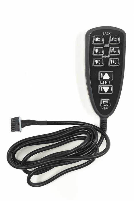 RAFFEL - Remote Switch Model: HC HR3B 01 Hand Controller 9 Buttons Replacement Part for Electric Recliner
