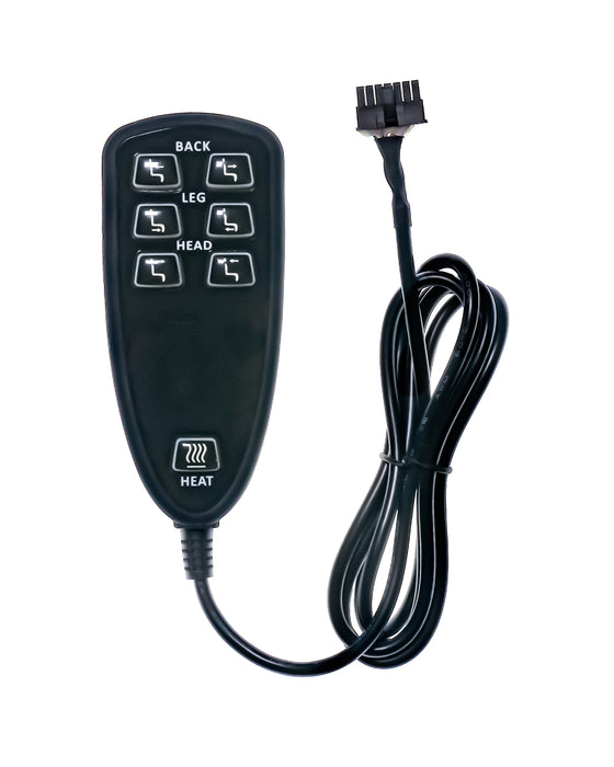 RAFFEL Model: HC HR3B 02 Switch, Hand Controller, 7 Buttons - Replacement Part for Electric Recliner