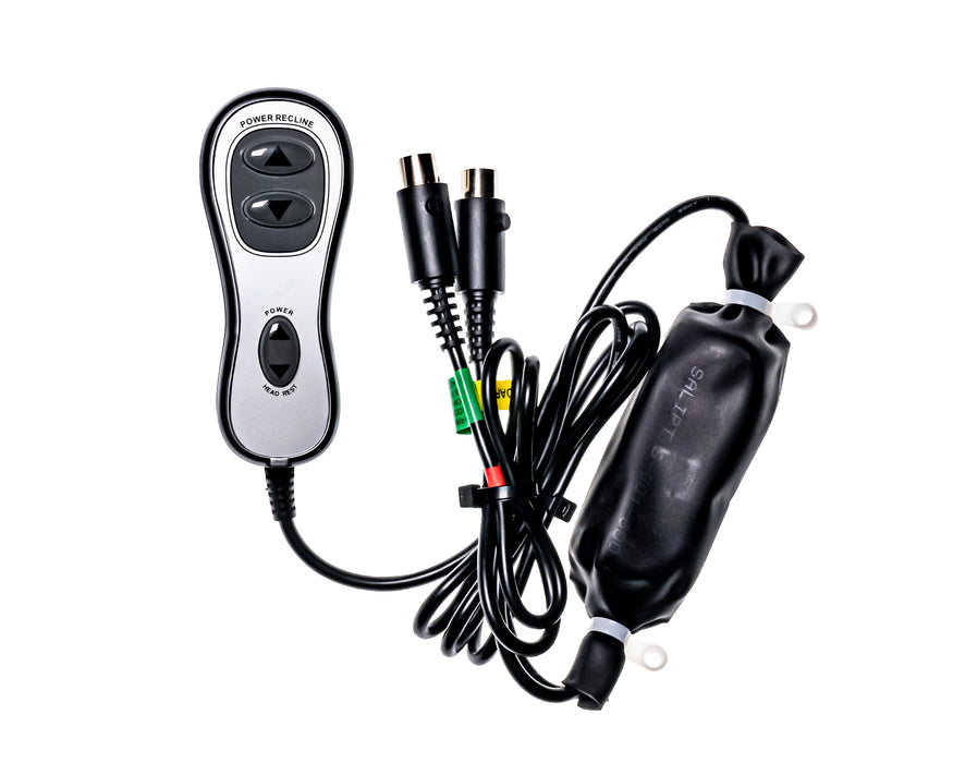 RAFFEL Model: HC R2B 02 Electric Recliner Remote Switch 4 Buttons - Replacement Part for Electric Recliner