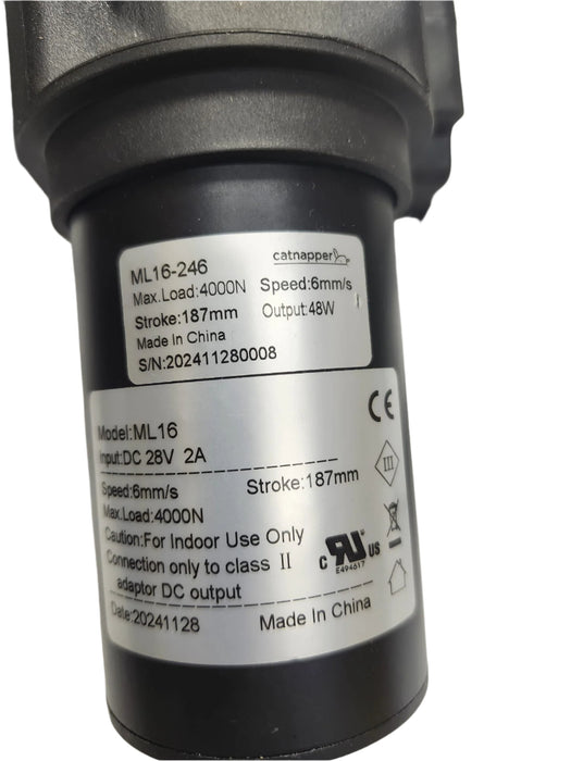 Mulin Electric - Motor Replacement Model ML16-246 Linear Actuator for Sofa, Recliner, Lift Chair, Couch, Massage, Seat, Bed, Same as ML5-007