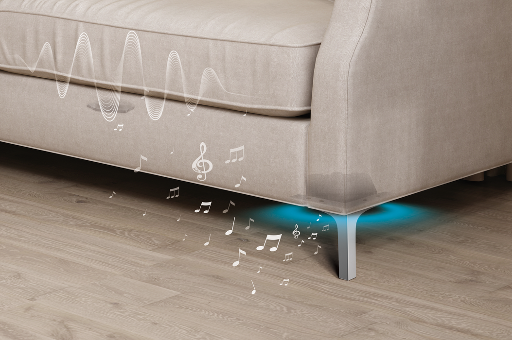 Sistema de sonido universal para muebles con Bluetooth - Fácil de instalar - Altavoz y vibrador (graves) para sofá - sillón elevador - sillón reclinable