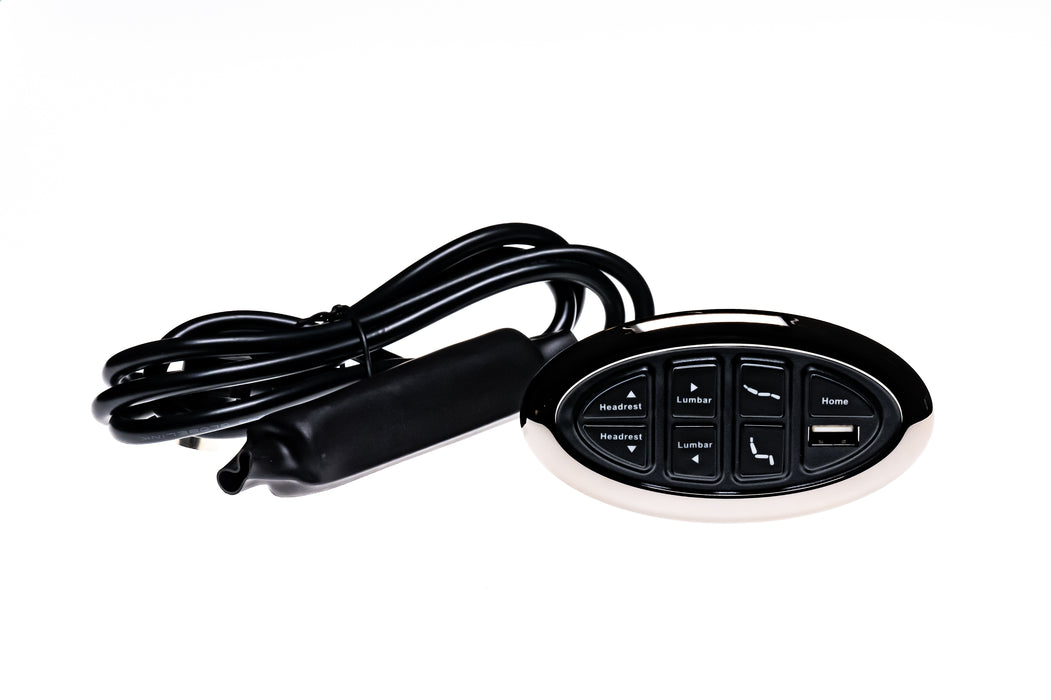 OKIN Model: JLDK. 15.07.09 Switch, Hand Controller, 7 Buttons, with USB - Replacement Part for Electric Recliner