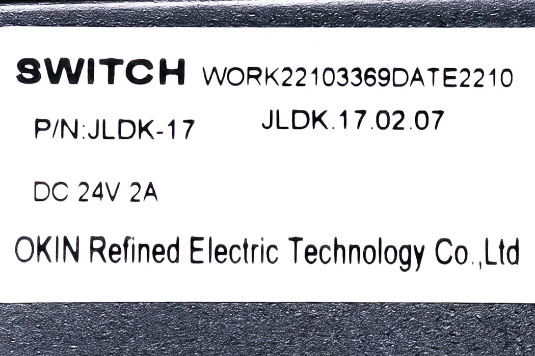 OKIN Model: JLDK.17.02.07 Switch, Hand Controller, 6 Buttons - Replacement Part for Electric Recliner