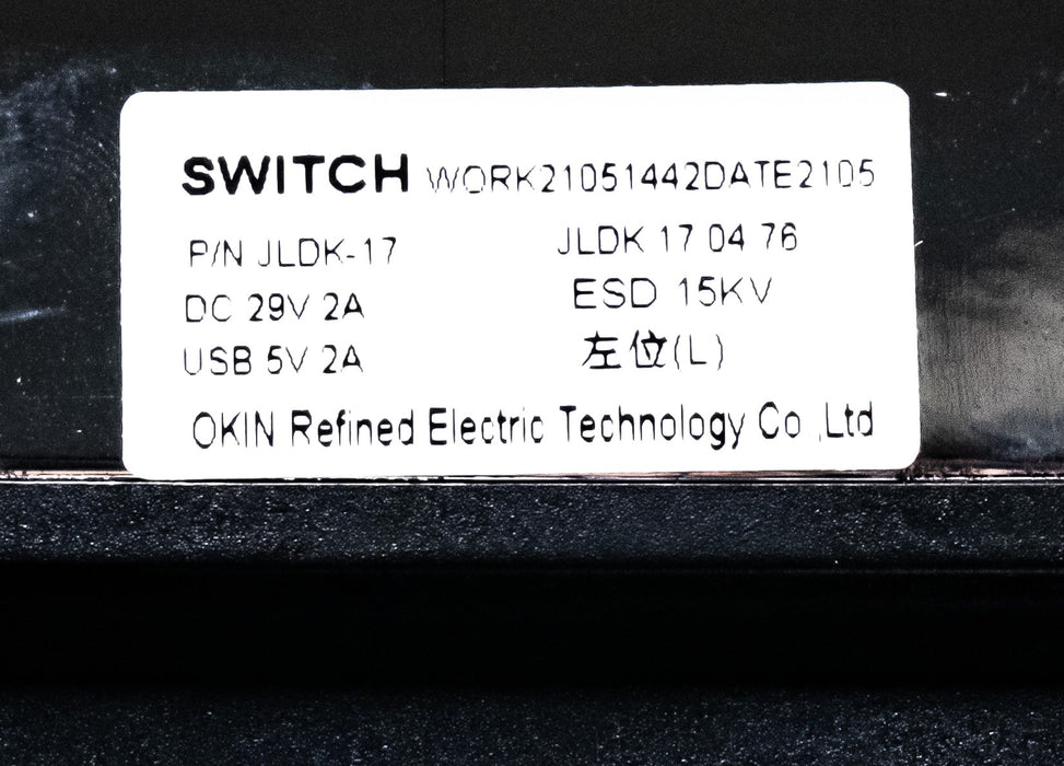 OKIN Model: JLDK.17.04.76 Switch, Hand Controller, 4 Buttons, with USB - Replacement Part for Electric Recliner