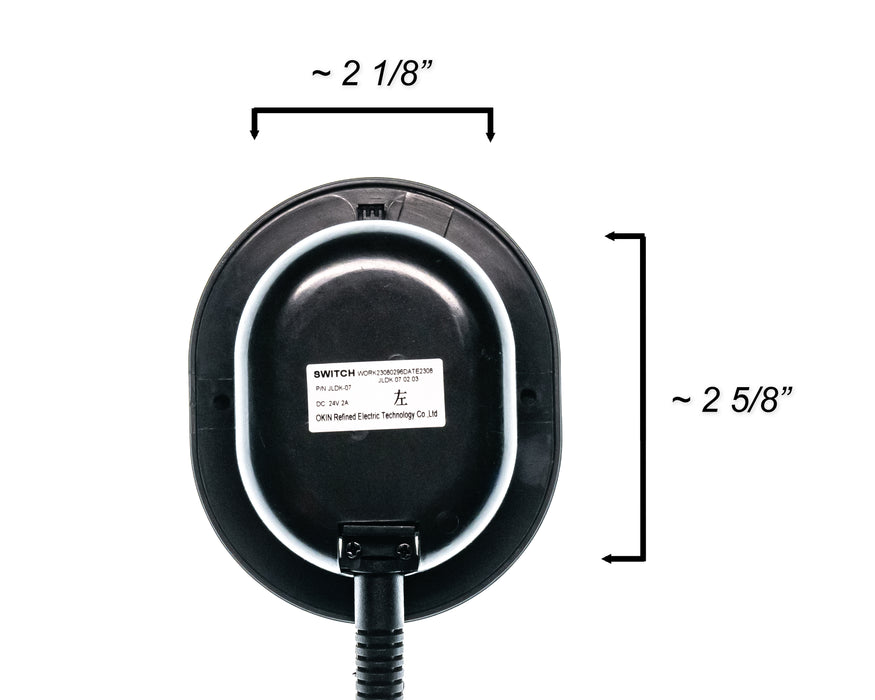 OKIN Model: JLDK.07.02.03 Switch, Hand Controller, 4 Buttons - Replacement Part for Electric Recliner