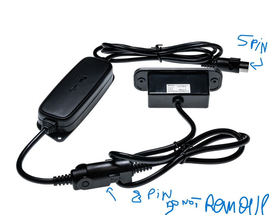 OKIN Model: JLDK.15.08.52 Switch, Hand Controller, 4 Buttons, with USB - Replacement Part for Electric Recliner