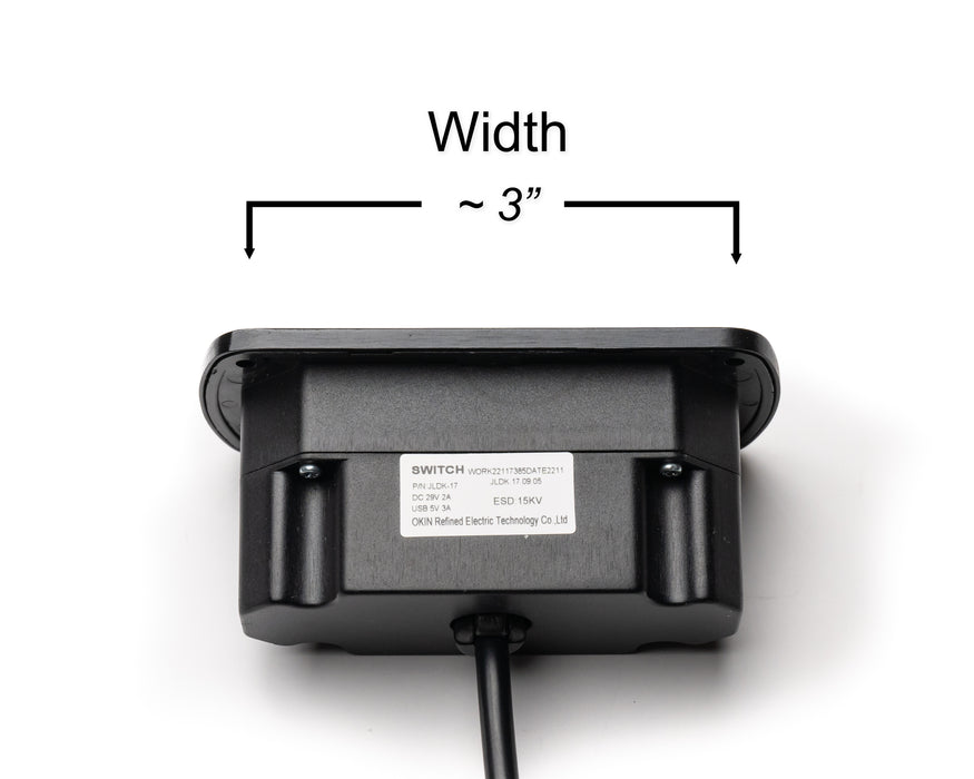 OKIN Model: JLDK.17.09.05 Switch, Hand Controller, 1 Buttons and 2 USB ports - Replacement Part for Electric Recliner