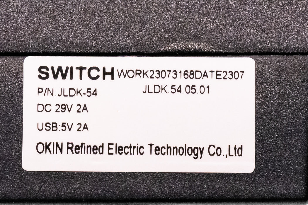 OKIN Model: JLDK.54.05.01 Switch, Hand Controller, 5 Buttons, with USB - Replacement Part for Electric Recliner