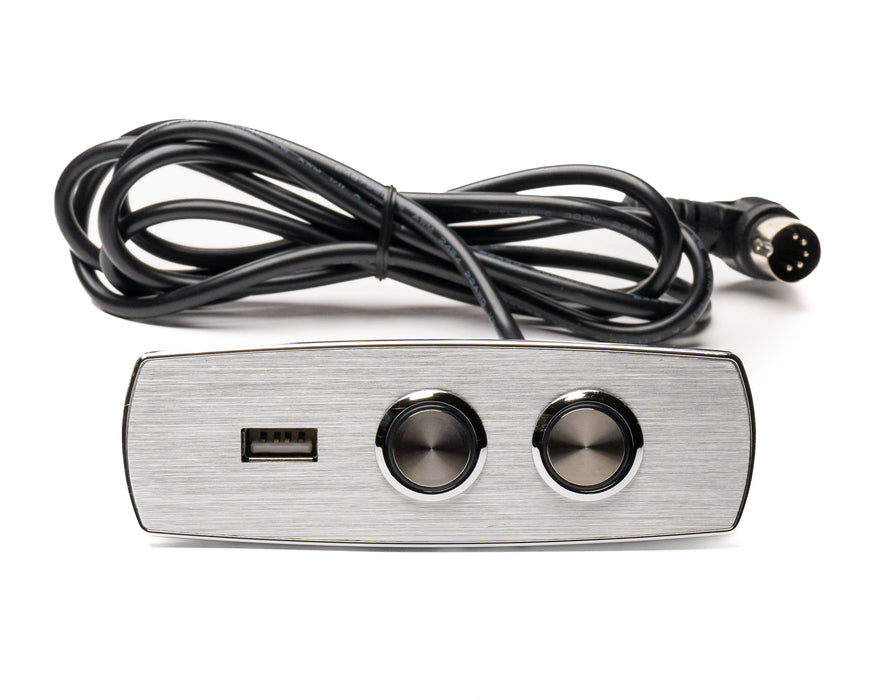 OKIN - Switch Model: JLDK-17.04.11A Hand Controller 2 Buttons USB-A Replacement Part for Electric Recliner