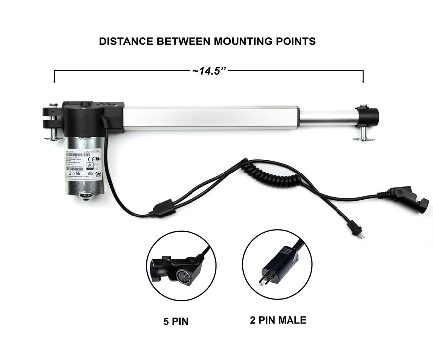 OKIN - Motor Replacement Model: JLDQ.19.377.195D01 Linear Actuator for Sofa, Recliner, Lift Chair, Couch, Massage, Seat, Bed