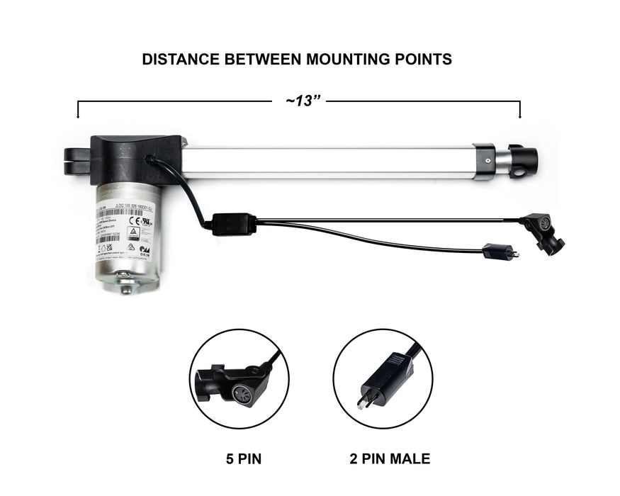 OKIN - Motor Replacement Model: JLDQ.19B.326.180D01-GJ Linear Actuator for Sofa, Recliner, Lift Chair, Couch, Massage, Seat, Bed