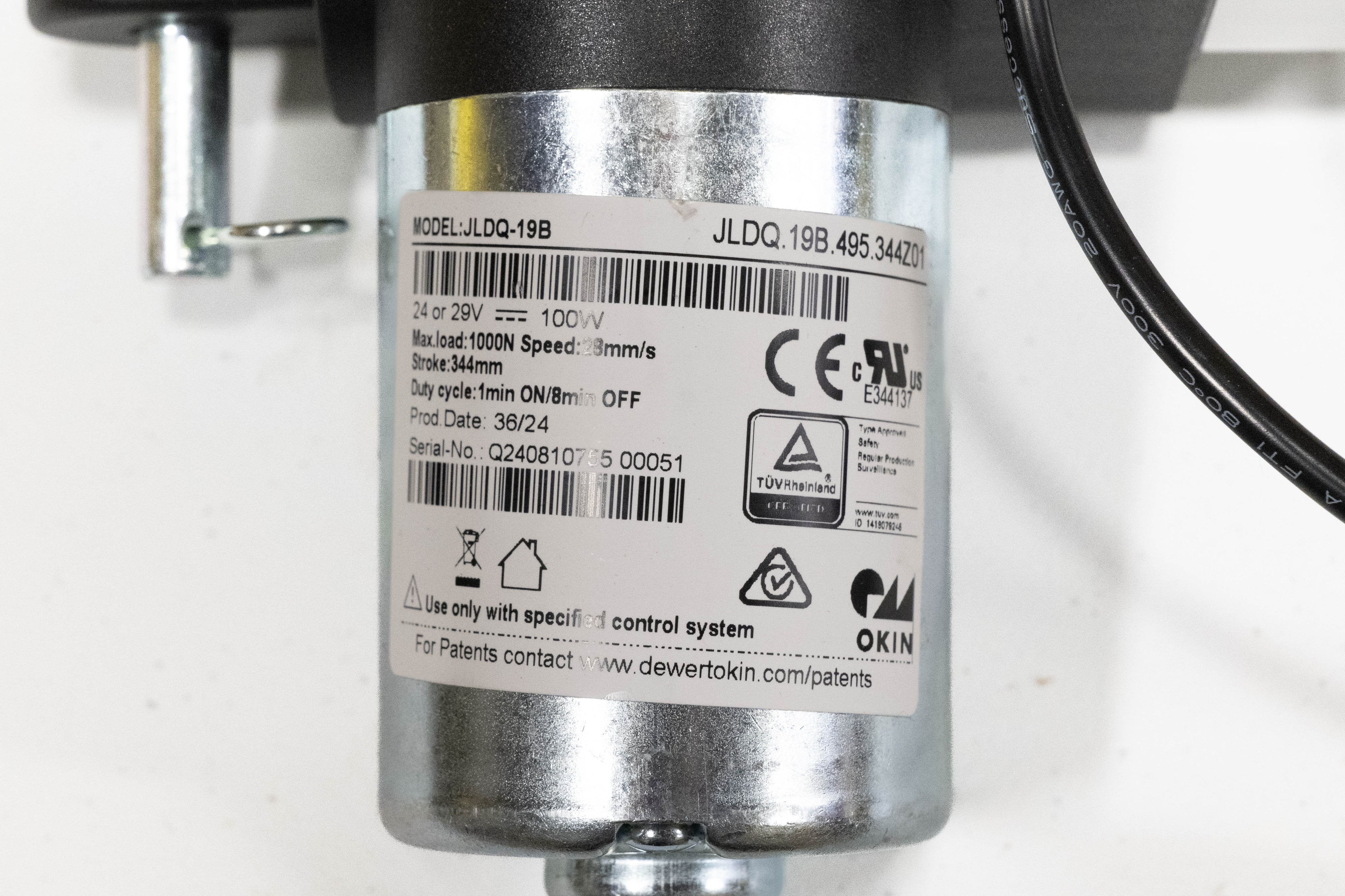 OKIN - Motor Replacement Model: JLDQ.19B.495.344Z01 Linear Actuator fo ...