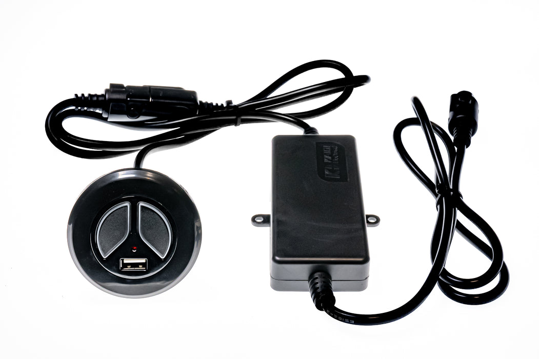 KAIDI Model: KDH069-302 Switch, Hand Controller, 2 Buttons, with USB - Replacement Part for Electric Recliner