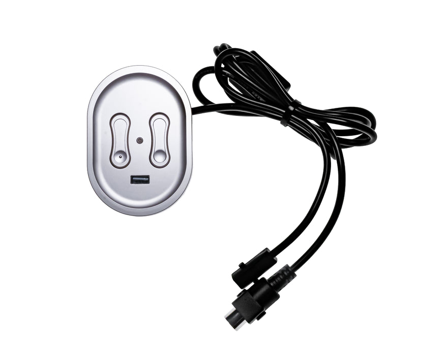 KAIDI - Switch Model: KDH240-002 Left Arm Facing Hand Controller 4 Buttons USB-A Replacement Part For Electric Recliner