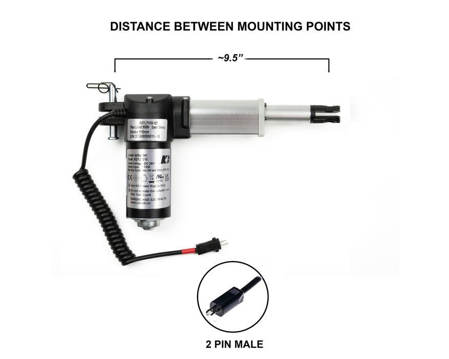 KAIDI - Motor Replacement Model: KDYJT018-121 Linear Actuator for Sofa, Recliner, Lift Chair, Couch, Massage, Seat, Bed