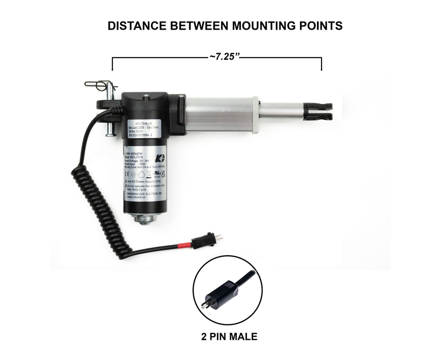 KAIDI - Motor Replacement Model: KDYJT018-136 Linear Actuator for Sofa, Recliner, Lift Chair, Couch, Massage, Seat, Bed