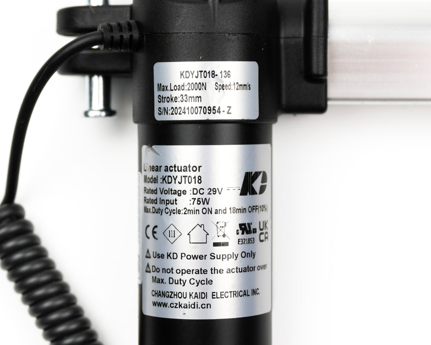 KAIDI - Motor Replacement Model: KDYJT018-136 Linear Actuator for Sofa, Recliner, Lift Chair, Couch, Massage, Seat, Bed