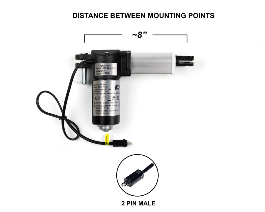 KAIDI - Motor Replacement Model: KDYJT018-219 Linear Actuator for Sofa, Recliner, Lift Chair, Couch, Massage, Seat, Bed