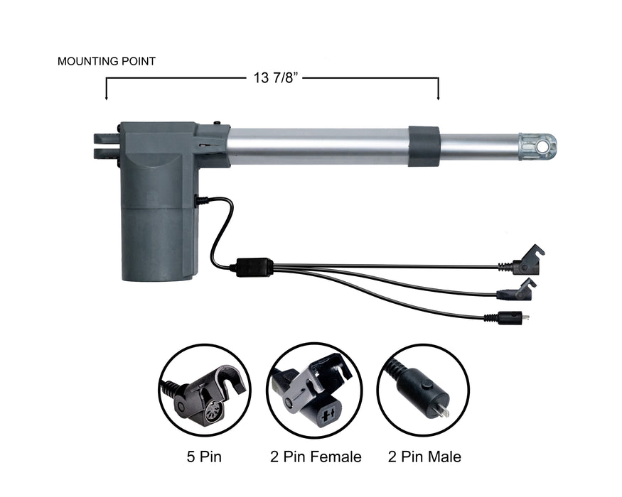 MOTO / HHC - Motor Replacement Model: LMD6208B Linear Actuator for Sofa, Recliner, Lift Chair, Couch, Massage, Seat, Bed