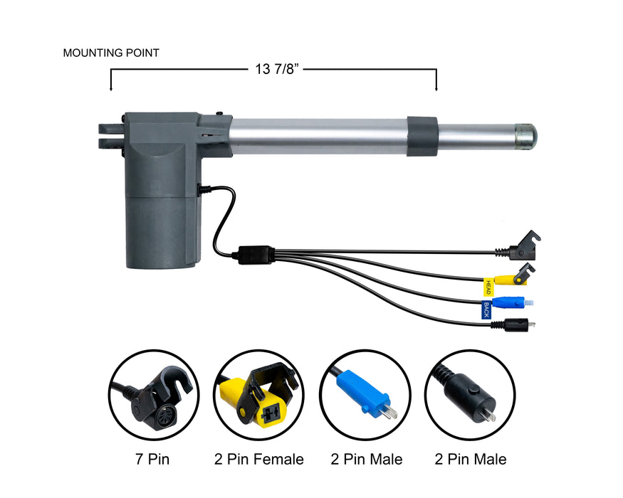 MOTO / HHC - Motor Replacement Model LMD6208C1-2 Linear Actuator for Sofa, Recliner, Lift Chair, Couch, Massage, Seat, Bed, Same as LMD6208C-U-2