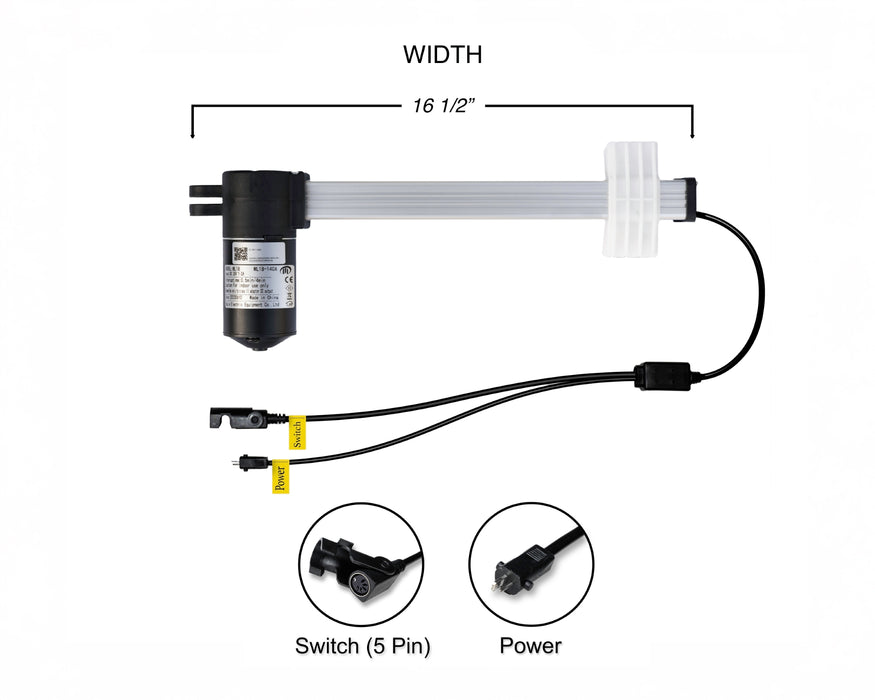 MULIN ELECTRIC - Motor Replacement Model: ML18-140A Linear Actuator for Sofa, Recliner, Lift Chair, Couch, Massage, Seat, Bed