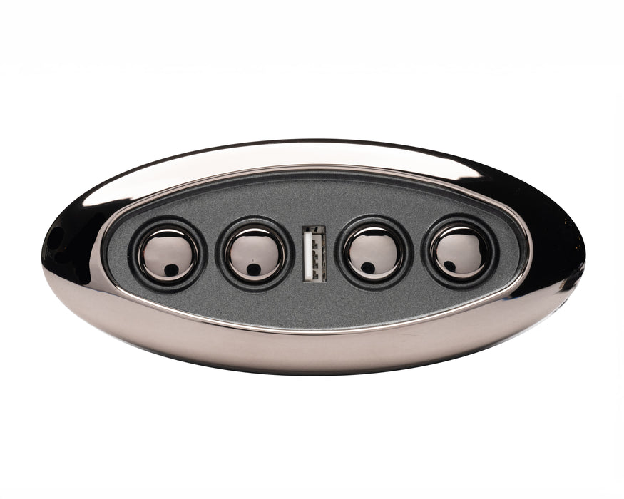 MULIN ELECTRIC - Switch Model: MLSK14-D3 Hand Controller 4 Buttons USB-A Replacement Part for Electric Recliner